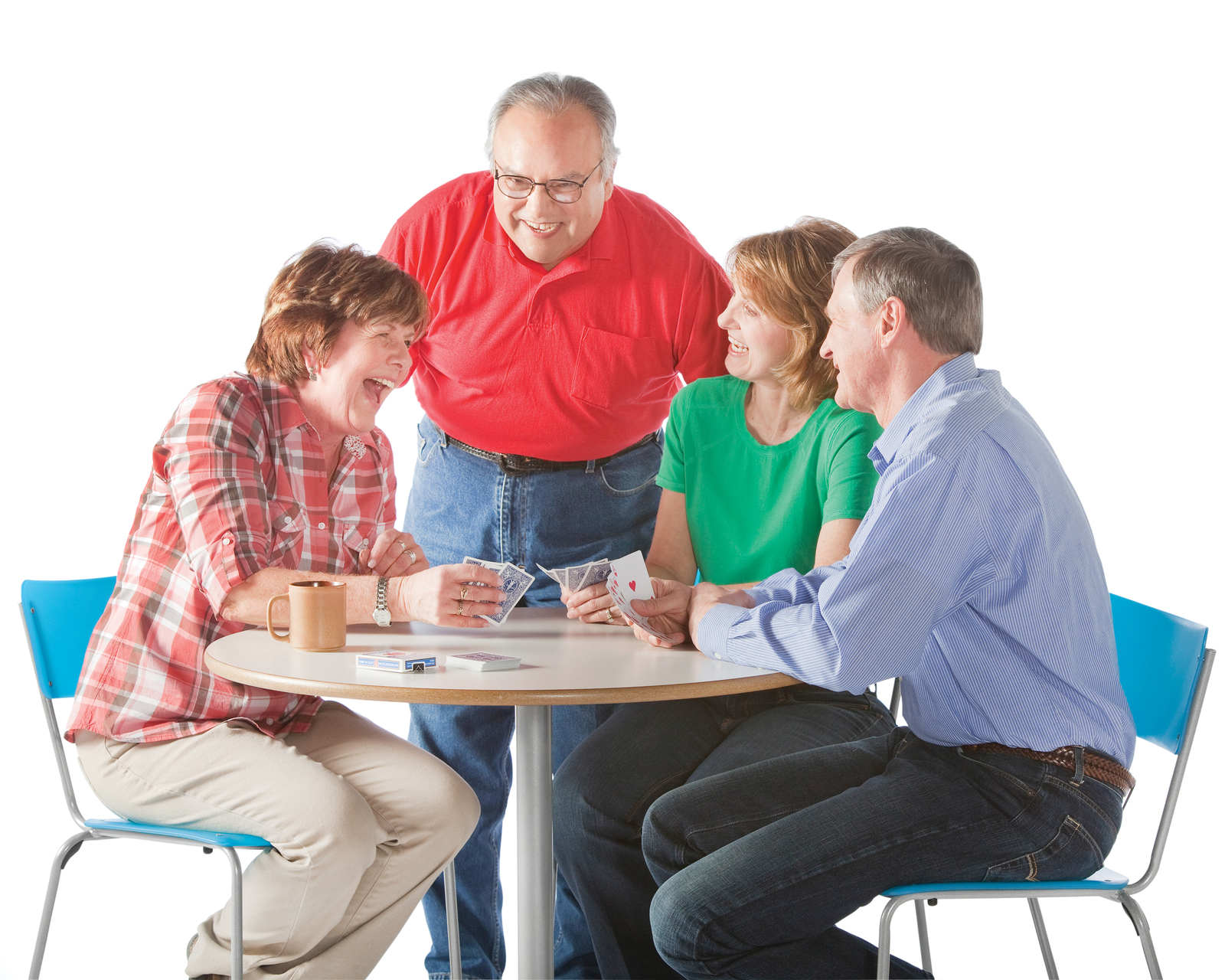 Seniors playing Cards