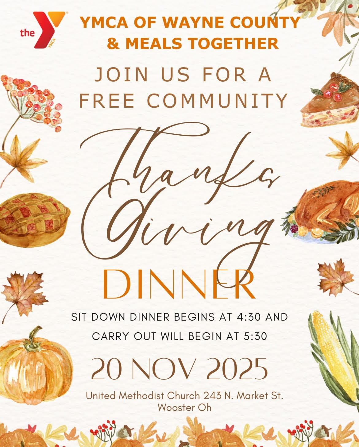 YMCA Wayne Thanksgiving